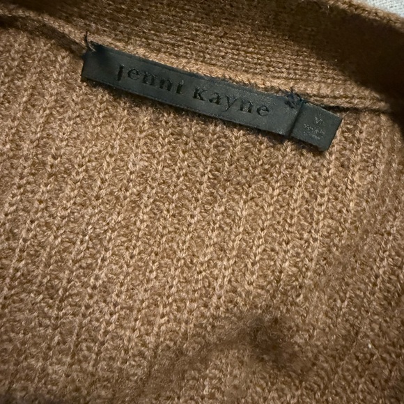 Jenni Kayne Cropped Cashmere Cocoon Brown Ribbed Cardigan-M! Host pick! - Picture 8 of 8